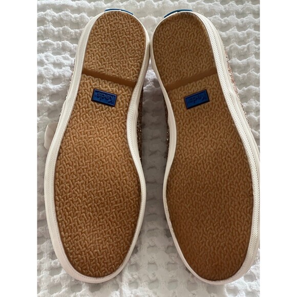 Keds x Kate Spade Gold Glitter Lace Up Shoes Size 5.5 - Wedding day shoes - Picture 4 of 5